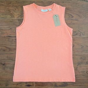 COPY - NWT Christian Siriano Coral Pink Sleeveless Shirt Top